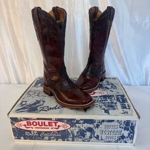 Boulet Rodeo Collection Handcrafted Western Cowgirl Boots